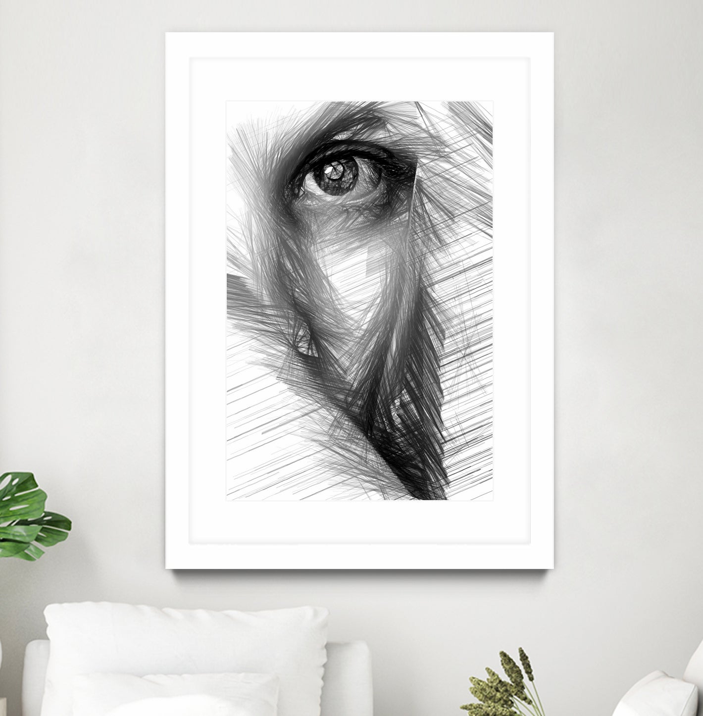Female Sketch in Black and White 215 by Rafael Salazar on GIANT ART - gray digital drawing