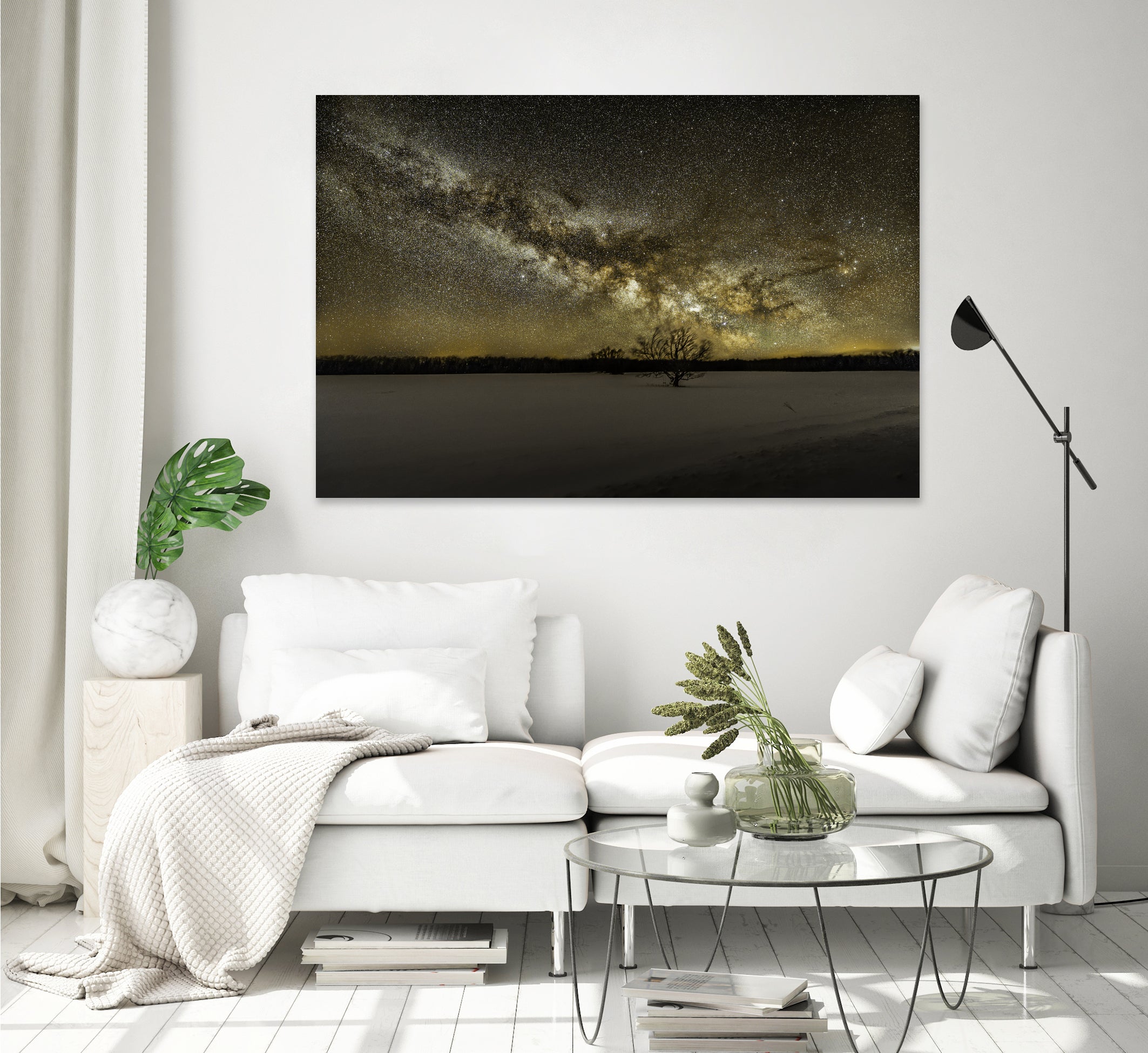 MIlky way rising by Lorenzo Bustillo on GIANT ART - gray photo illustration