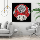The Red Mushroom in Mario Bros by Caroline BESSIERES on GIANT ART - red digital drawing