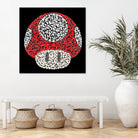 The Red Mushroom in Mario Bros by Caroline BESSIERES on GIANT ART - red digital drawing
