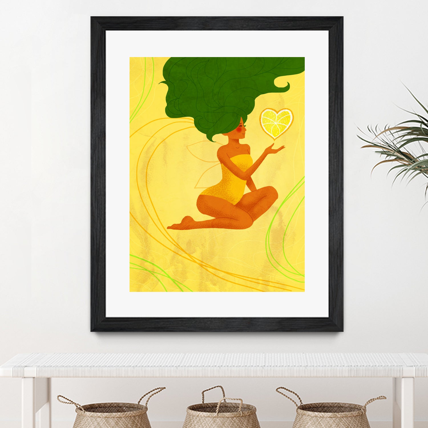 Yellow Lemon Life by Nadia Tokareva on GIANT ART - yellow character design