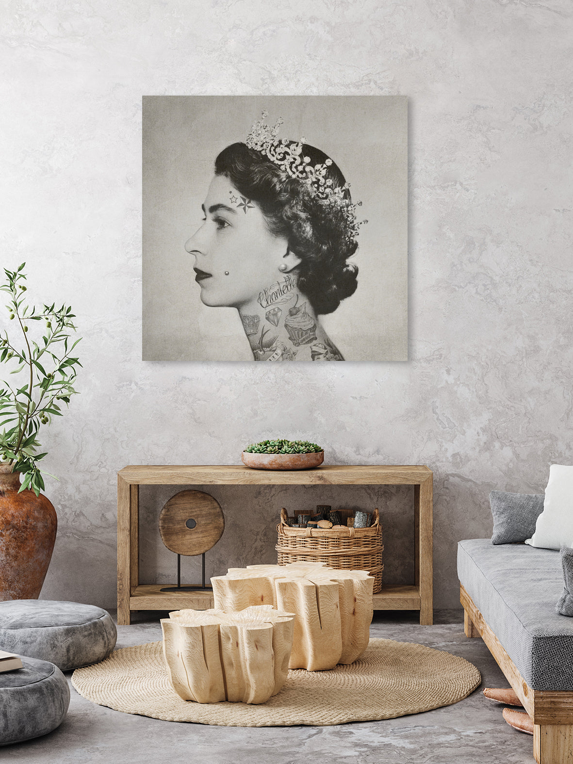 Tattoo Queen by Caterina Lo Cicero on GIANT ART - black digital painting