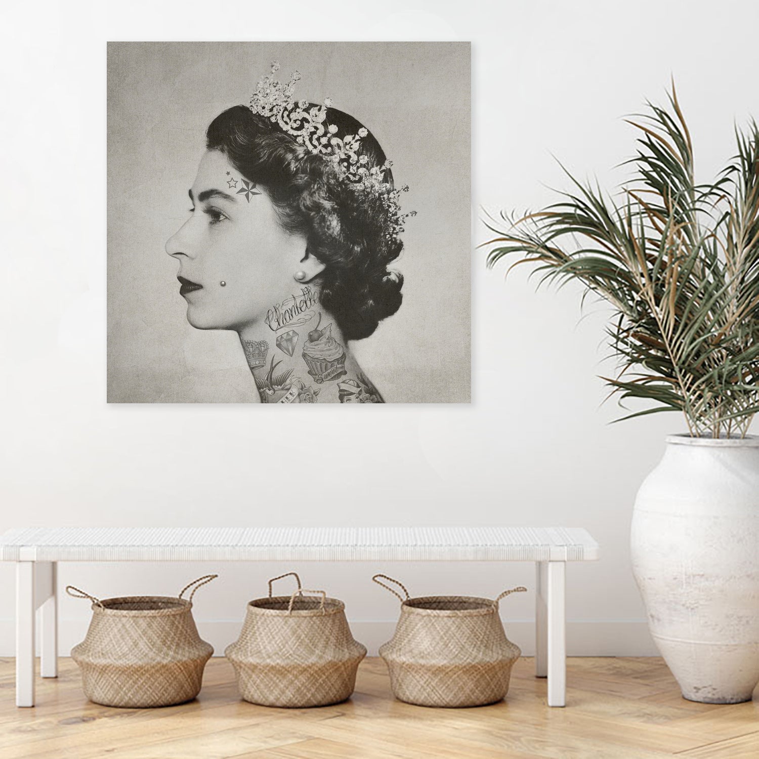 Tattoo Queen by Caterina Lo Cicero on GIANT ART - black digital painting