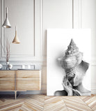 Lady in a Shell by Tania Amrein on GIANT ART - gray mixed media