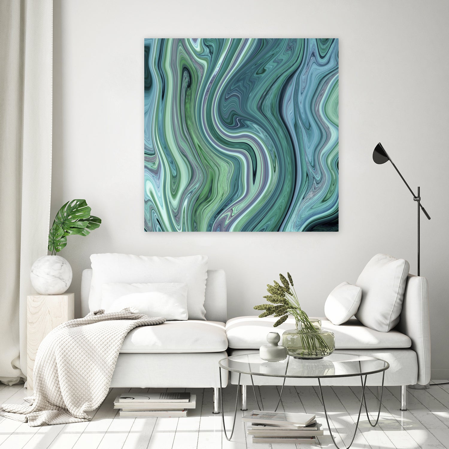 Green marble I by Tania Amrein on GIANT ART - green digital drawing