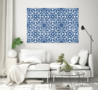 Moroccan LaceBlue by Catia Keck on GIANT ART - blue mixed media
