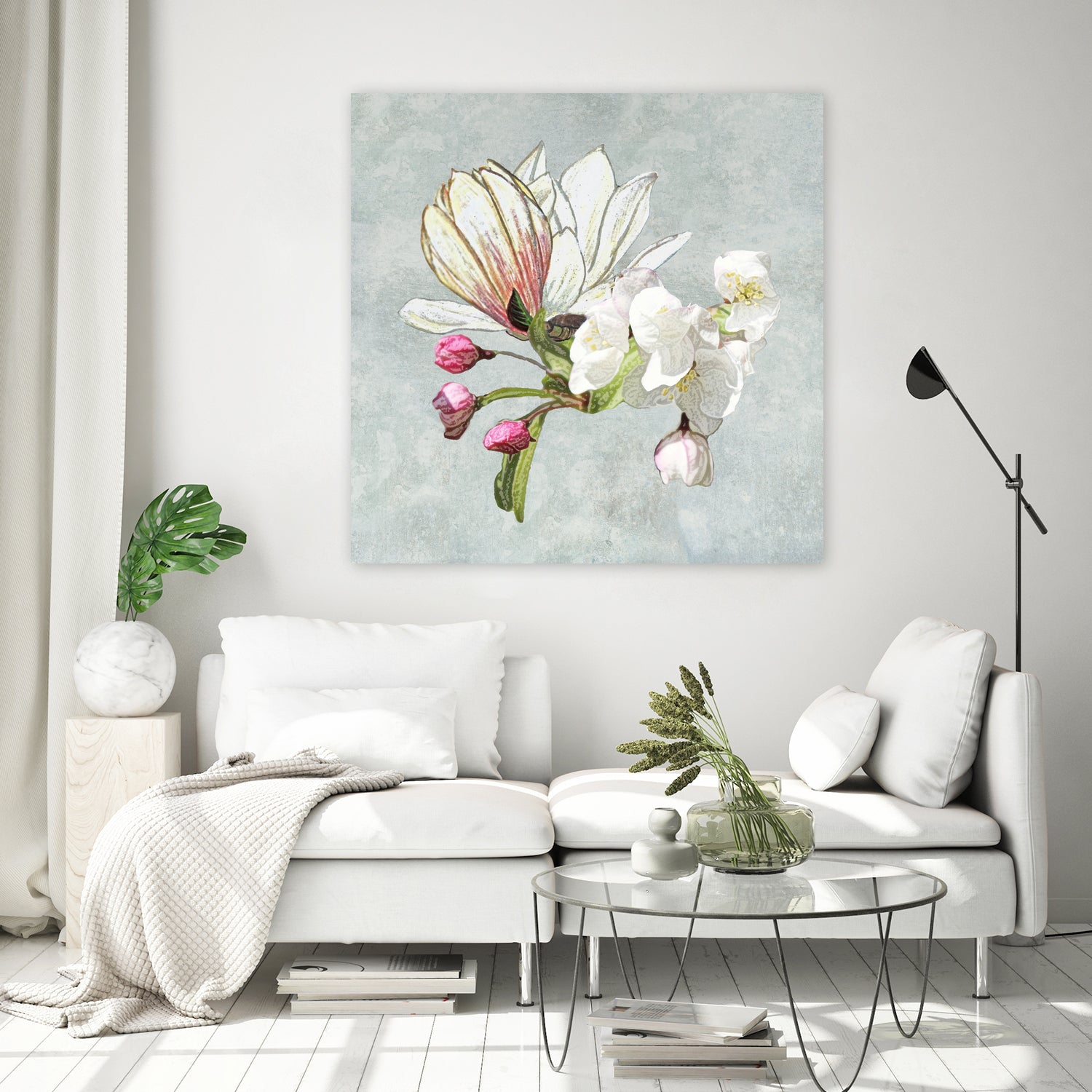 Magic in the air - blossoming by anne corr on GIANT ART - gray digital painting
