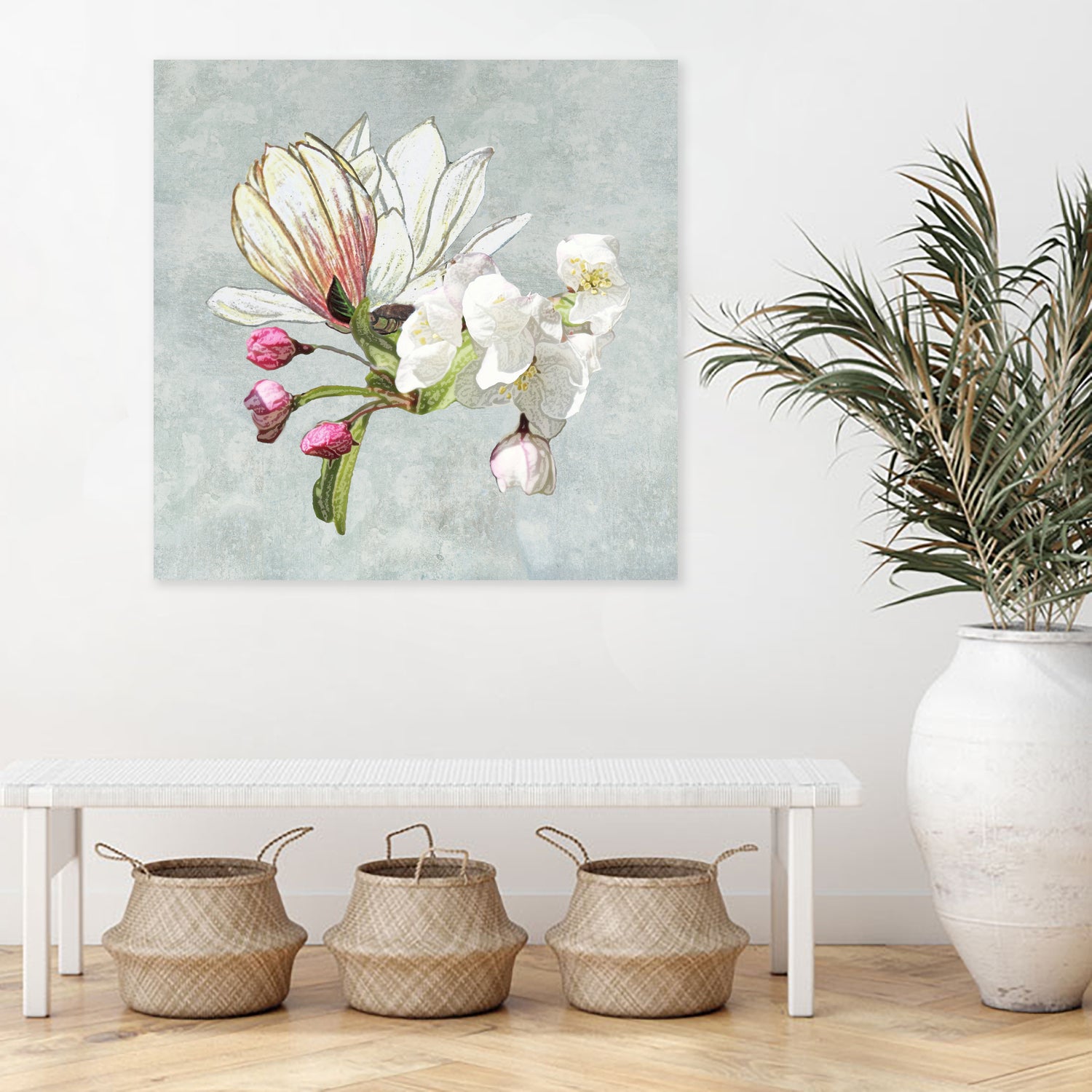 Magic in the air - blossoming by anne corr on GIANT ART - gray digital painting