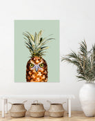 PINEAPPLE OWL by Jonas Loose on GIANT ART - green photo manipulation