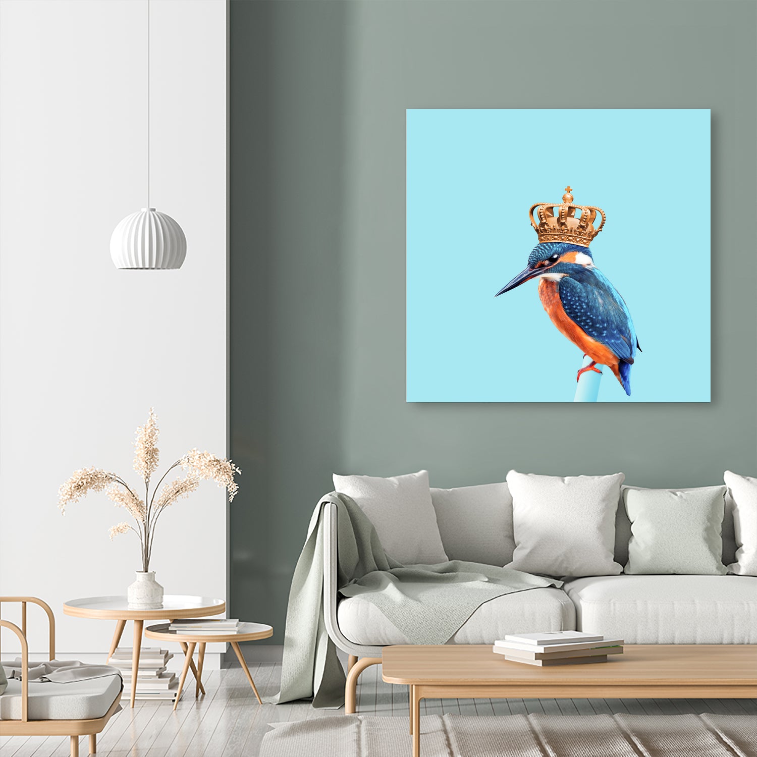 KINGFISHER by Jonas Loose on GIANT ART - blue photo manipulation