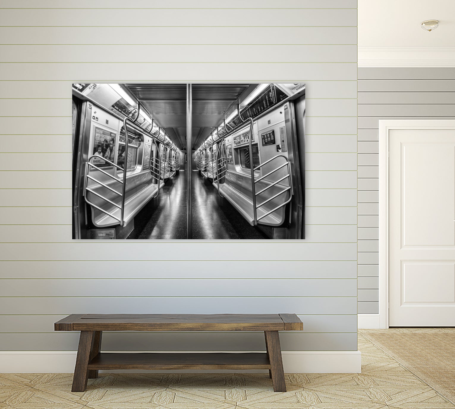 NYC subway N train by Jianfeng Chen on GIANT ART - black photo manipulation
