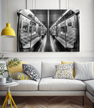 NYC subway N train by Jianfeng Chen on GIANT ART - black photo manipulation