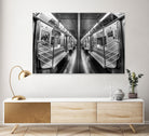 NYC subway N train by Jianfeng Chen on GIANT ART - black photo manipulation