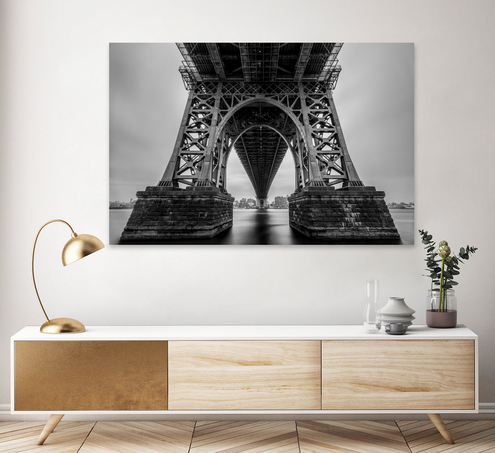 Williamsburg bridge by Jianfeng Chen on GIANT ART - black photo manipulation