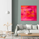 Abstract brushstrokes in pastel pinks and oranges by Mar Cantón on GIANT ART - white digital painting