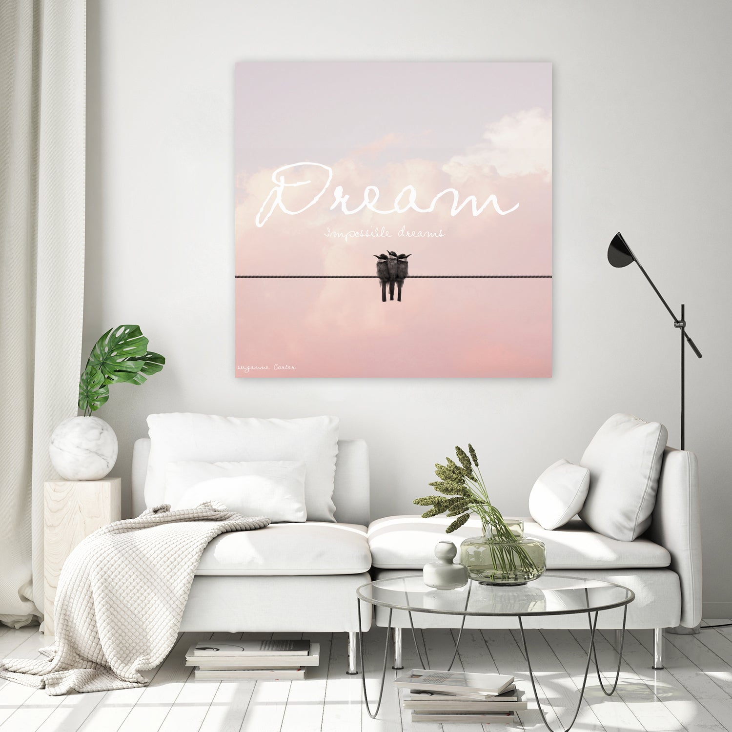 Dreamer by Donna Carter on GIANT ART - pink typography