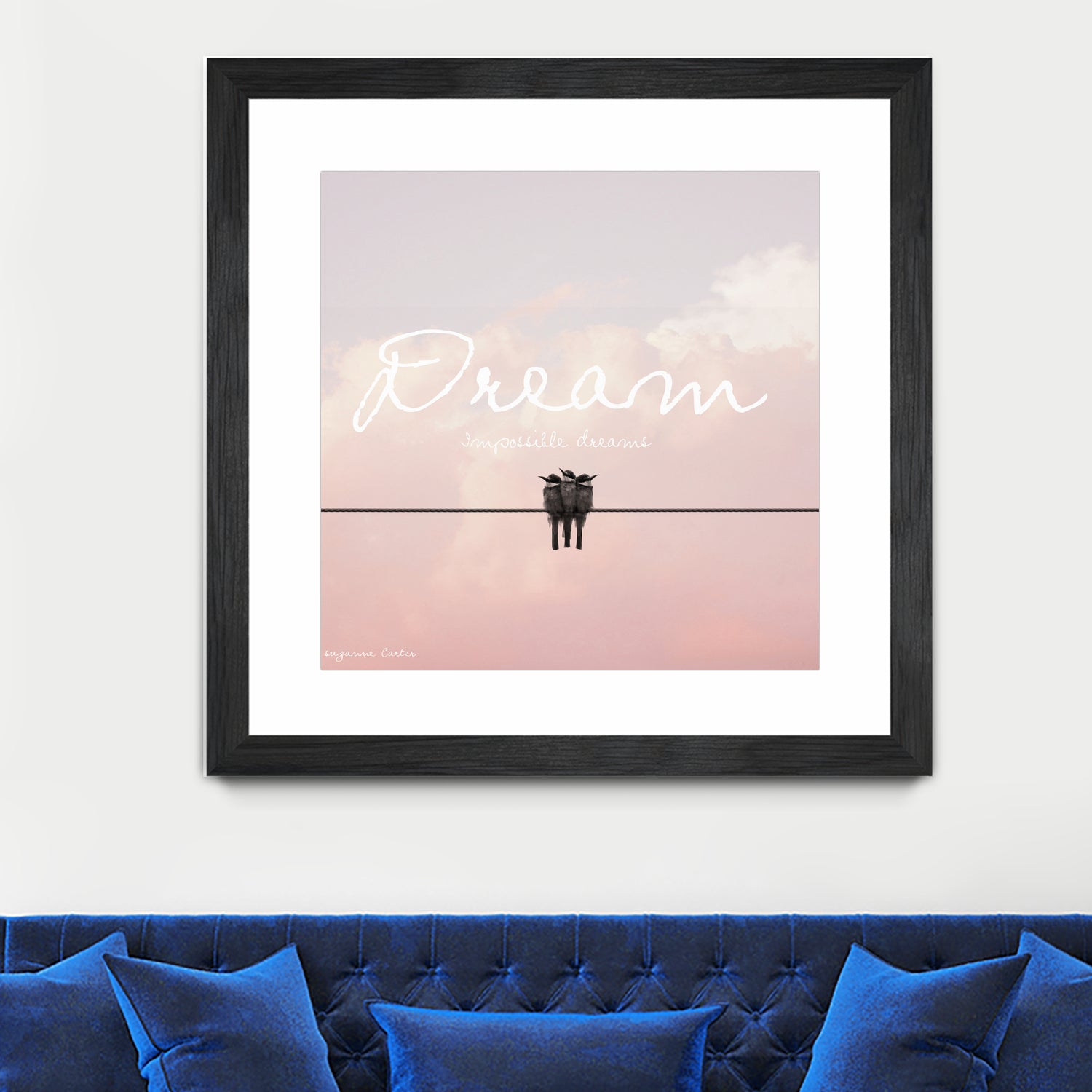 Dreamer by Donna Carter on GIANT ART - pink typography