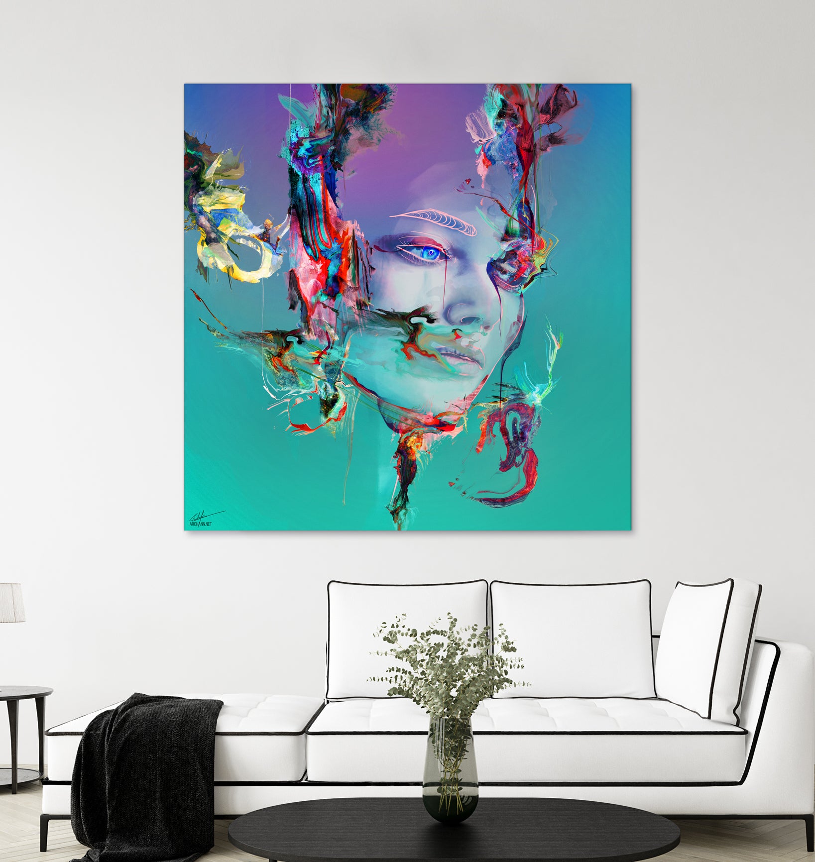 Deep Reality Of Here by Archan Nair on GIANT ART - green digital painting