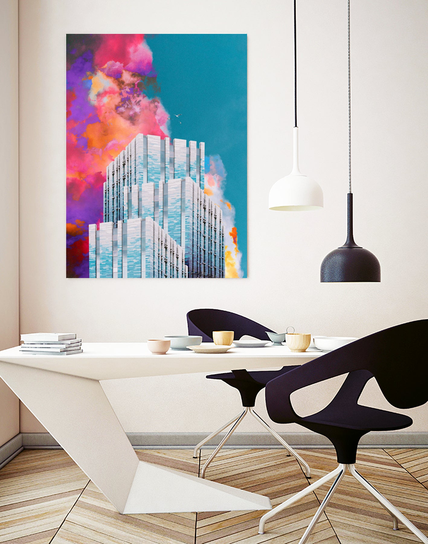 2099 by Dorian Legret on GIANT ART - blue photo illustration