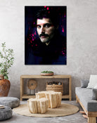 Freddie Mercury by Dmitry Belov on GIANT ART - black digital painting