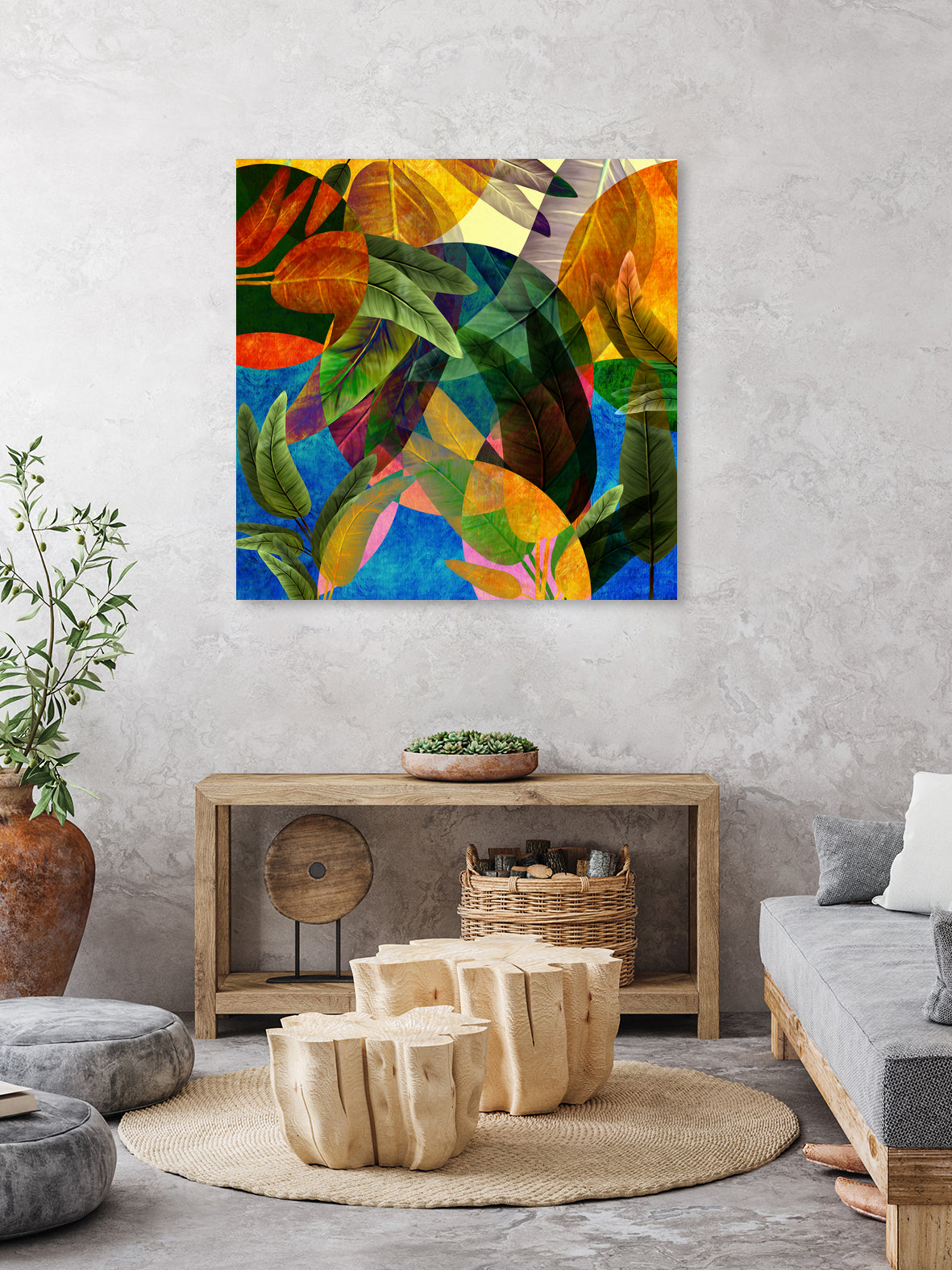 Retro Tropical Tiki Fantasy by Mar Cantón on GIANT ART - white digital painting