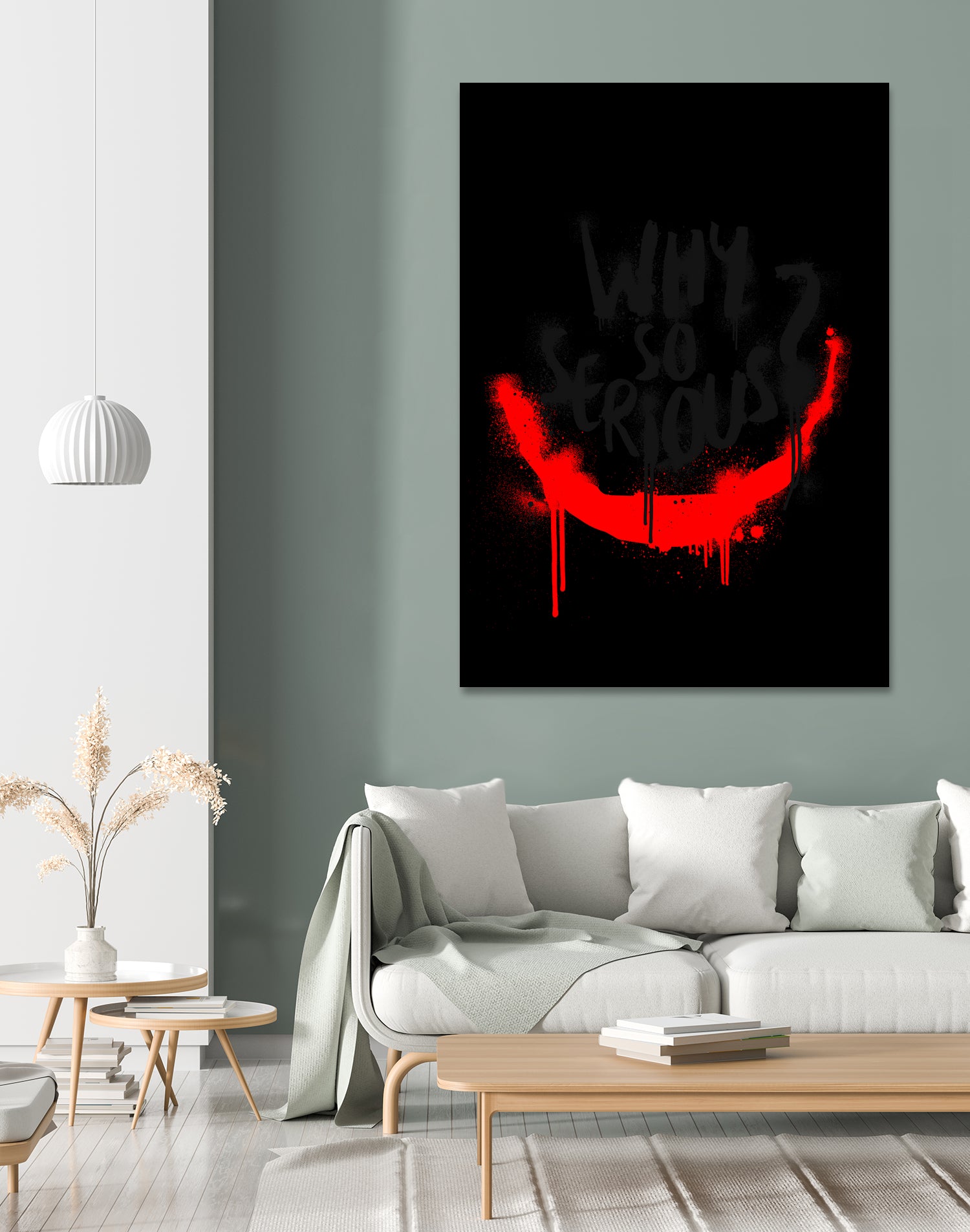 Why so serious? The Joker by gareth mcguckin on GIANT ART - white typography