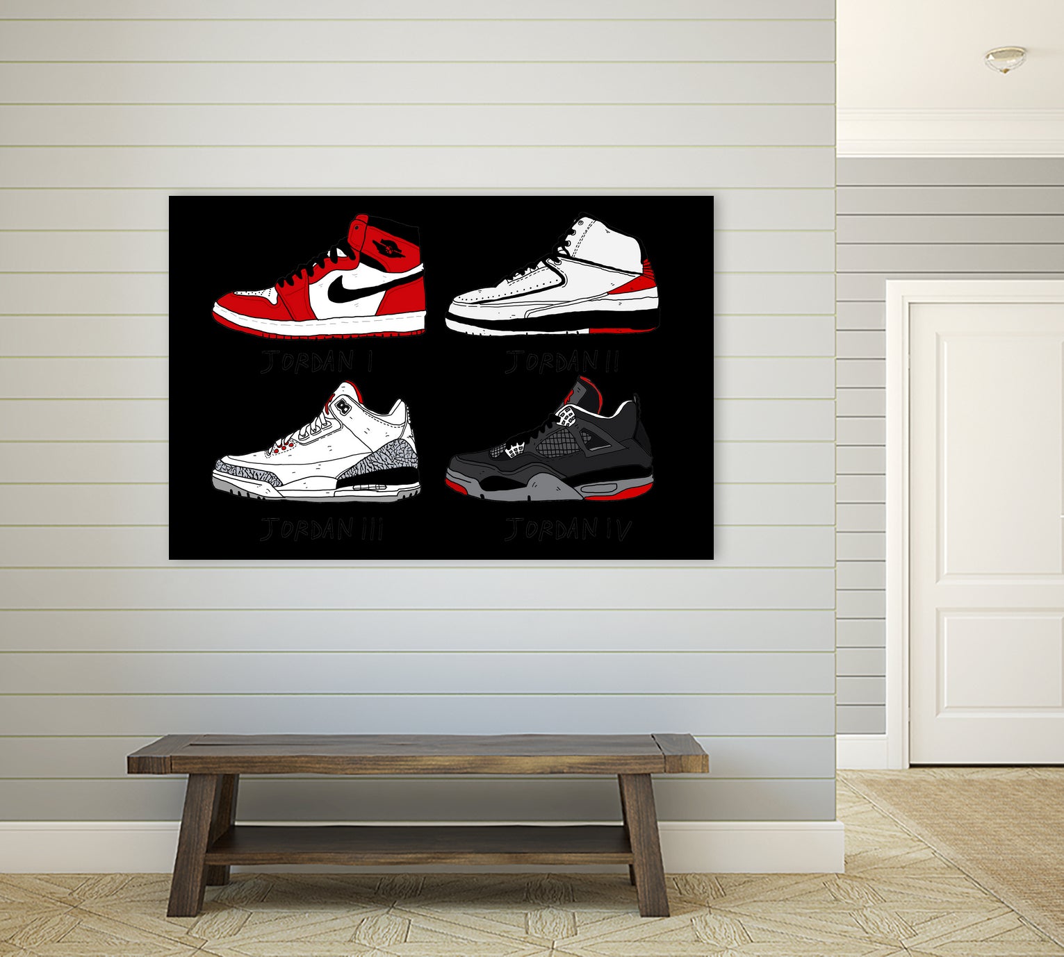Jordans 84-89 by Nick Cocozza on GIANT ART - white photo illustration