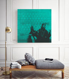 Marilyn y Tupac by Meredith Watson on GIANT ART - green photo manipulation