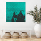 Marilyn y Tupac by Meredith Watson on GIANT ART - green photo manipulation