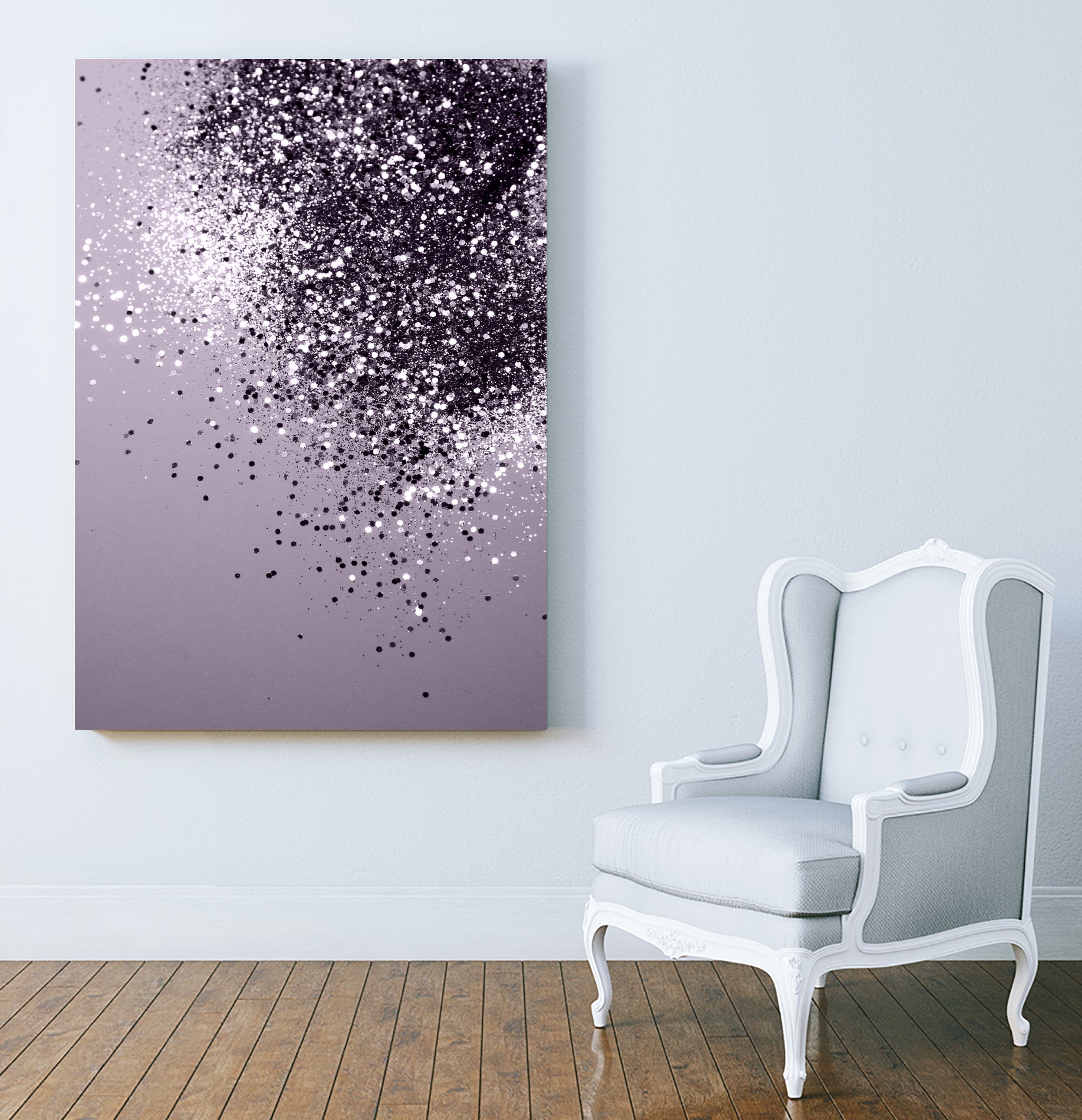 Sparkling Lavender Lady Glitter #1 by Anita & Bella Jantz on GIANT ART - fuchsia photo manipulation