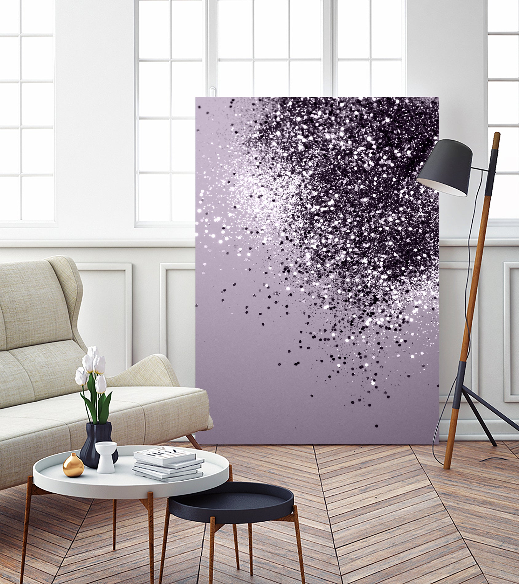 Sparkling Lavender Lady Glitter #1 by Anita & Bella Jantz on GIANT ART - fuchsia photo manipulation