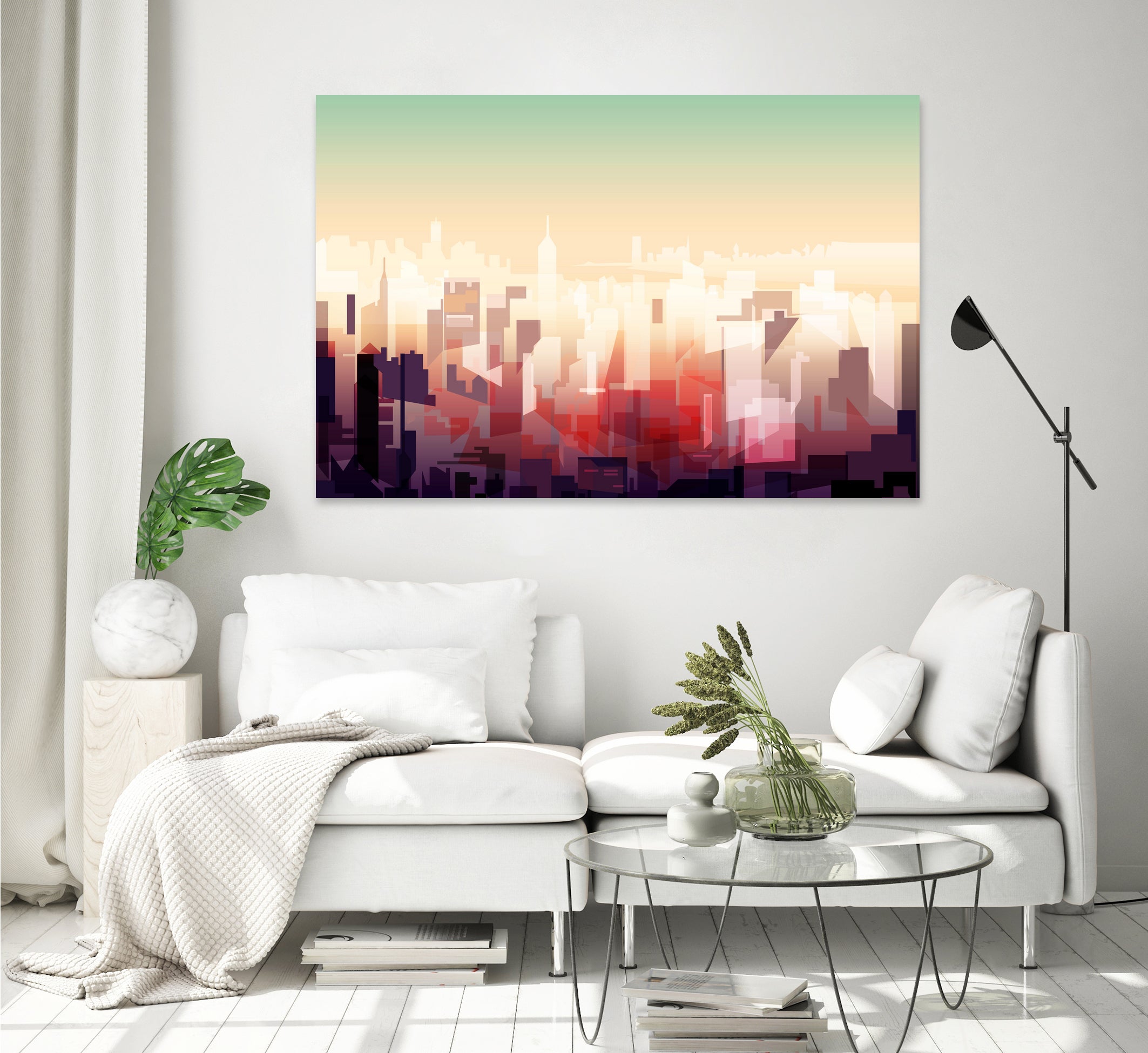 New-york Skyline by phil bocard on GIANT ART - yellow digital drawing