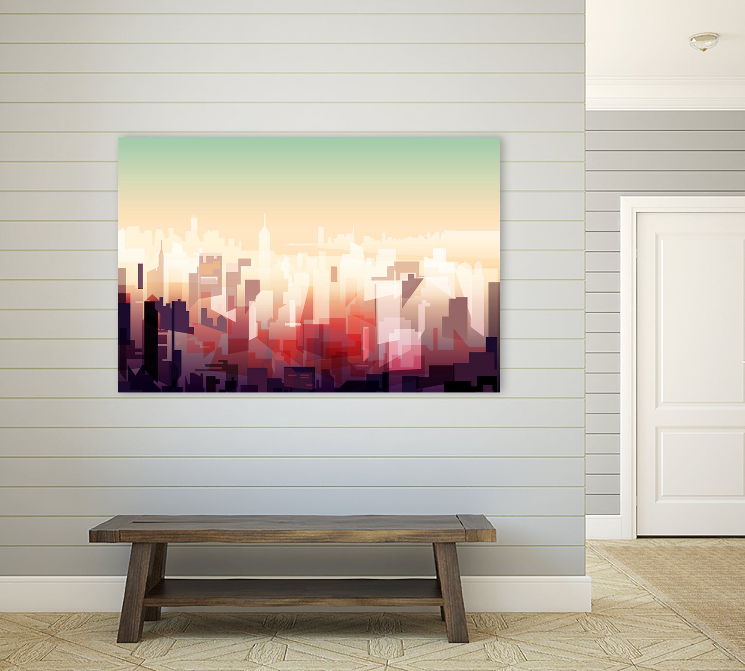 New-york Skyline by phil bocard on GIANT ART - yellow digital drawing