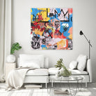 57 Great Jones Street by Pink Pank on GIANT ART - red mixed media