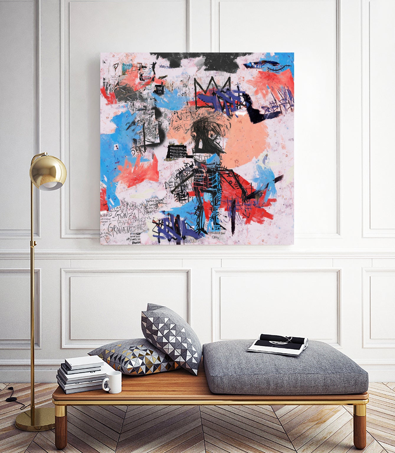 SAMO is Alive by Pink Pank on GIANT ART - pink mixed media