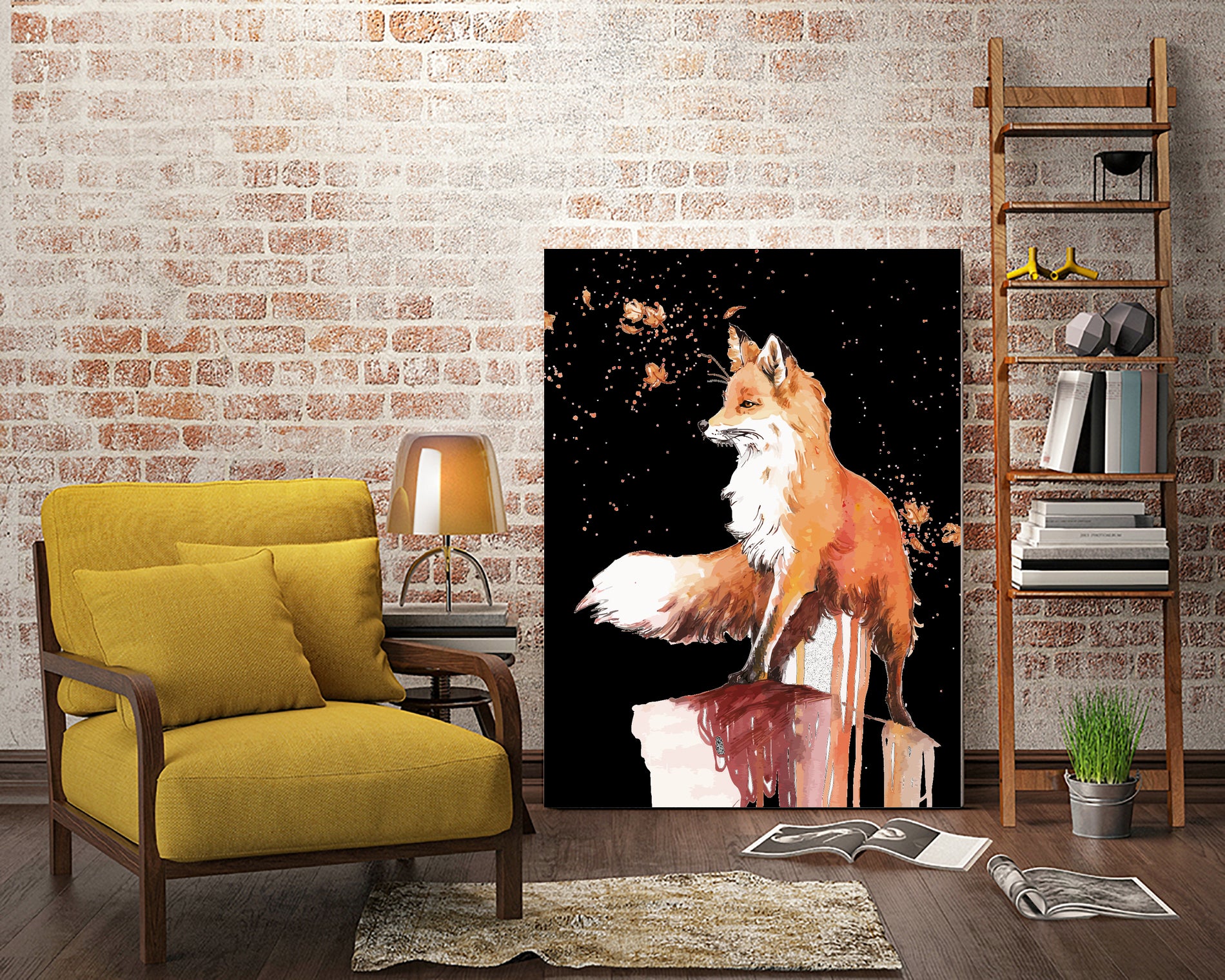 Fox by Sergio Marques on GIANT ART - brown digital painting