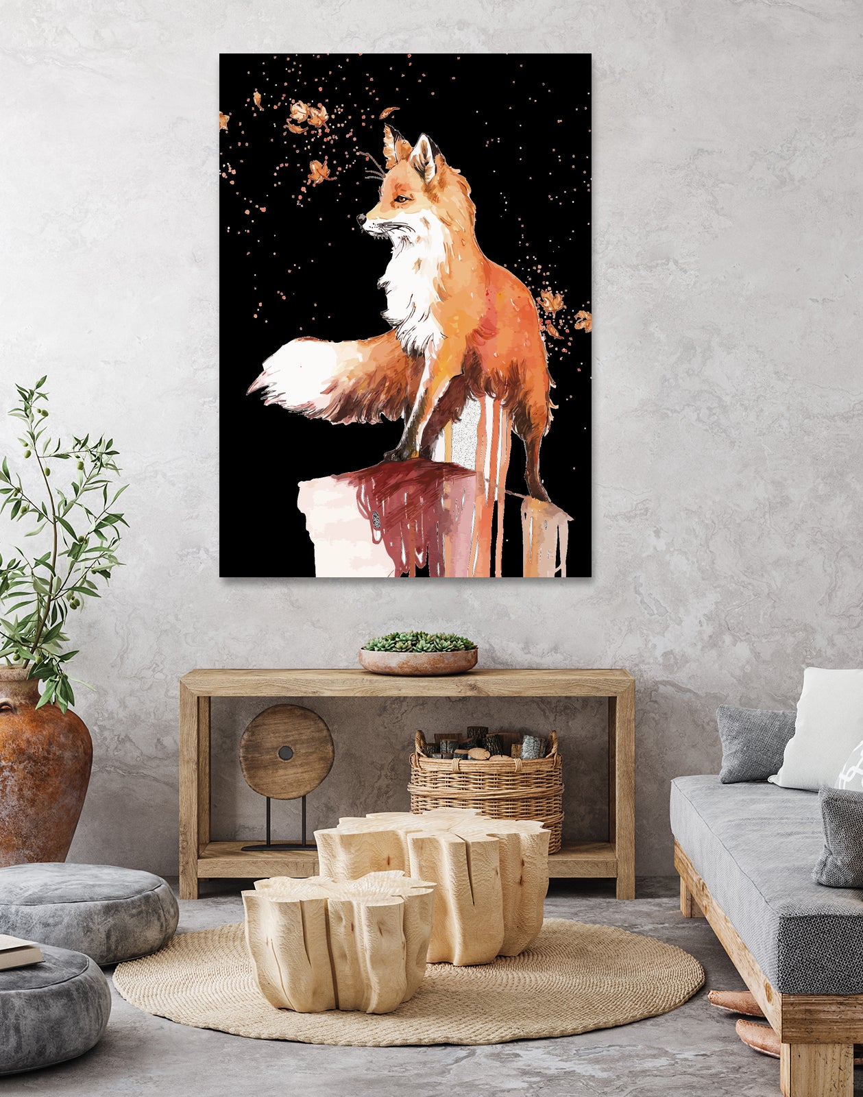 Fox by Sergio Marques on GIANT ART - brown digital painting