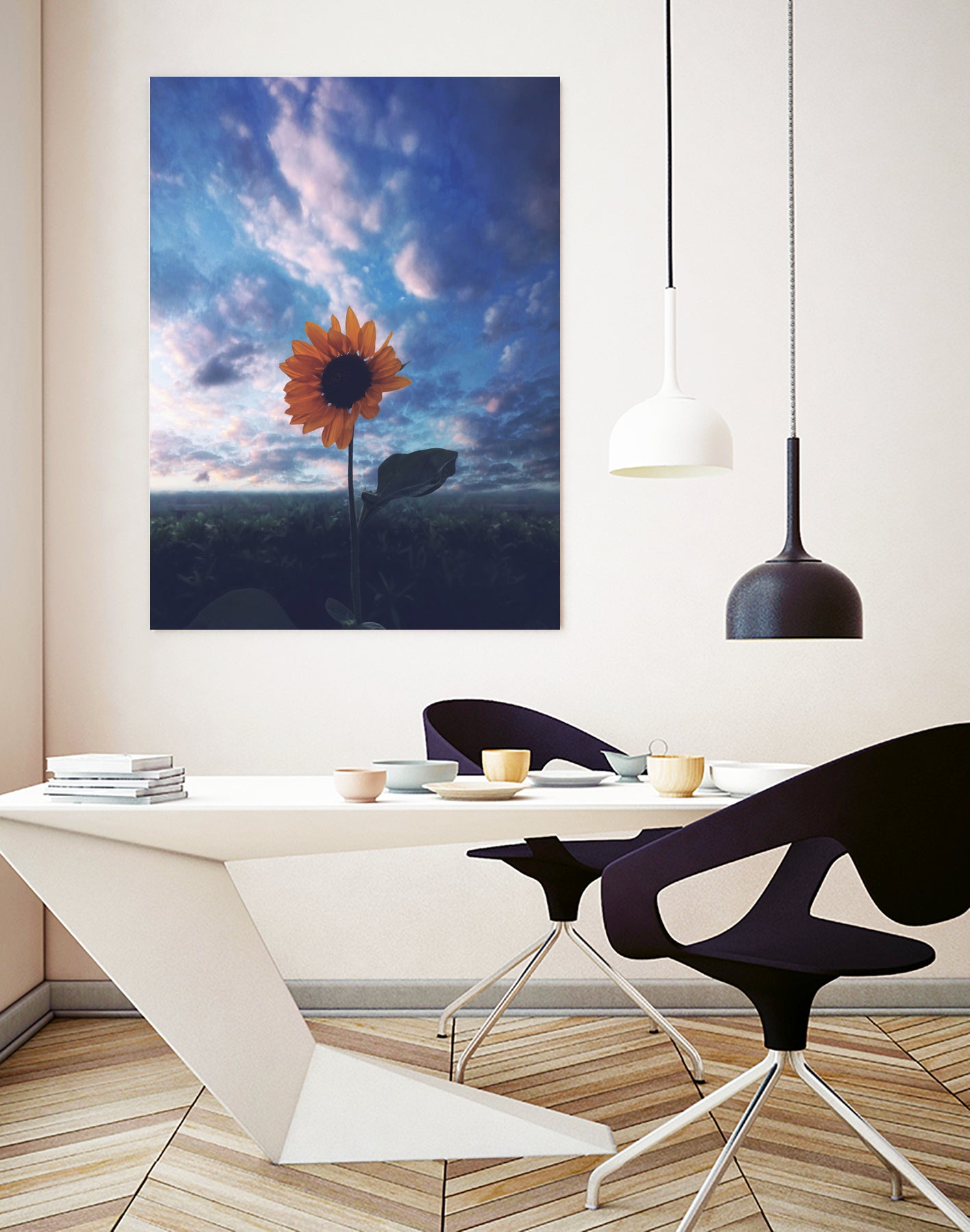 Positivity by Hussam Eissa on GIANT ART - blue digital drawing