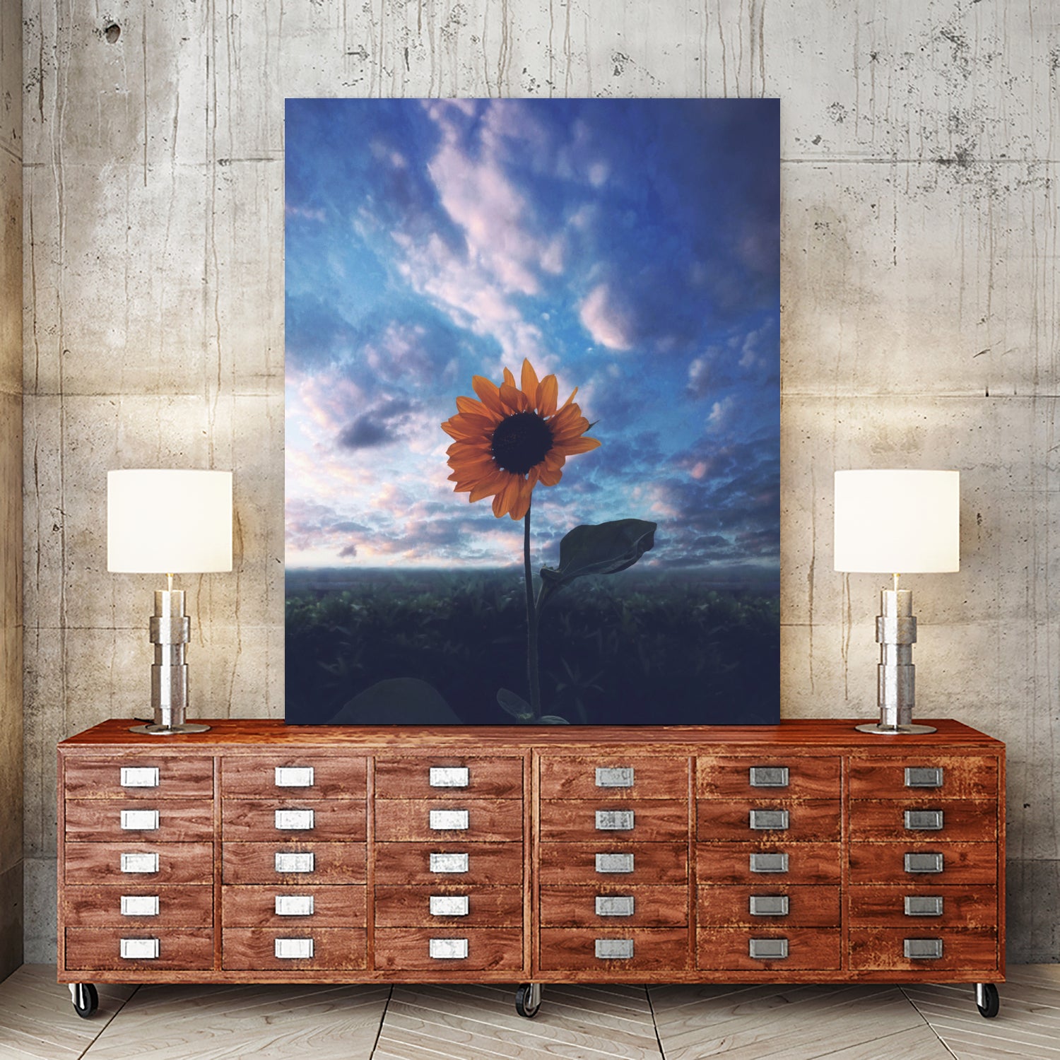 Positivity by Hussam Eissa on GIANT ART - blue digital drawing