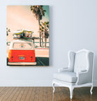 California Surf Mini Van by Jennifer Colomb on GIANT ART - orange photo illustration