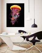 Jellyfish World by David Loblaw on GIANT ART - blue photo illustration