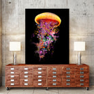 Jellyfish World by David Loblaw on GIANT ART - blue photo illustration