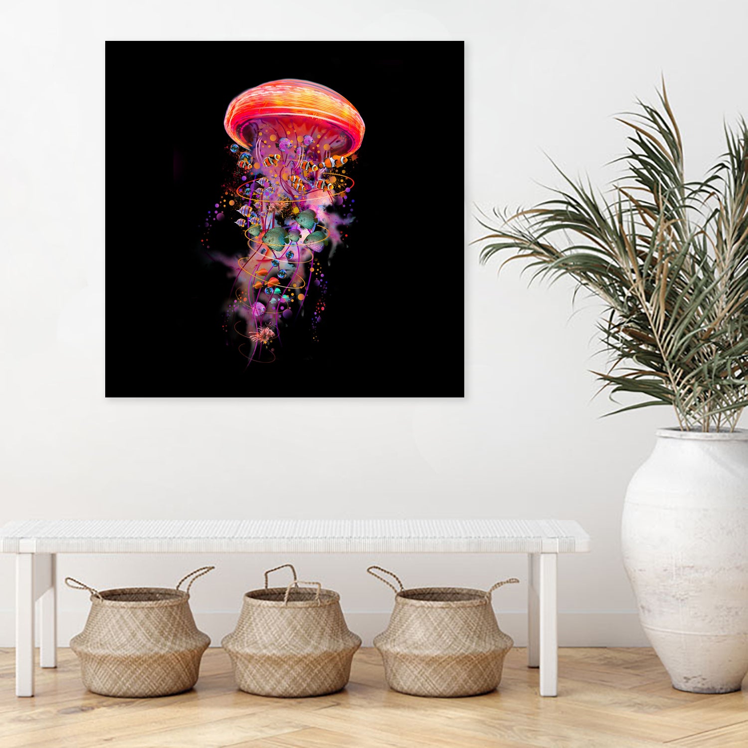 Jellyfish World by David Loblaw on GIANT ART - blue photo illustration