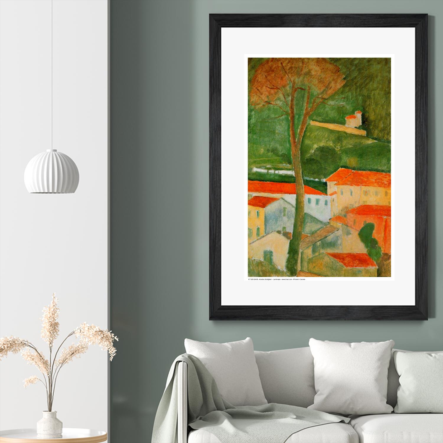 Landscape by Amedeo Modigliani on GIANT ART - green master