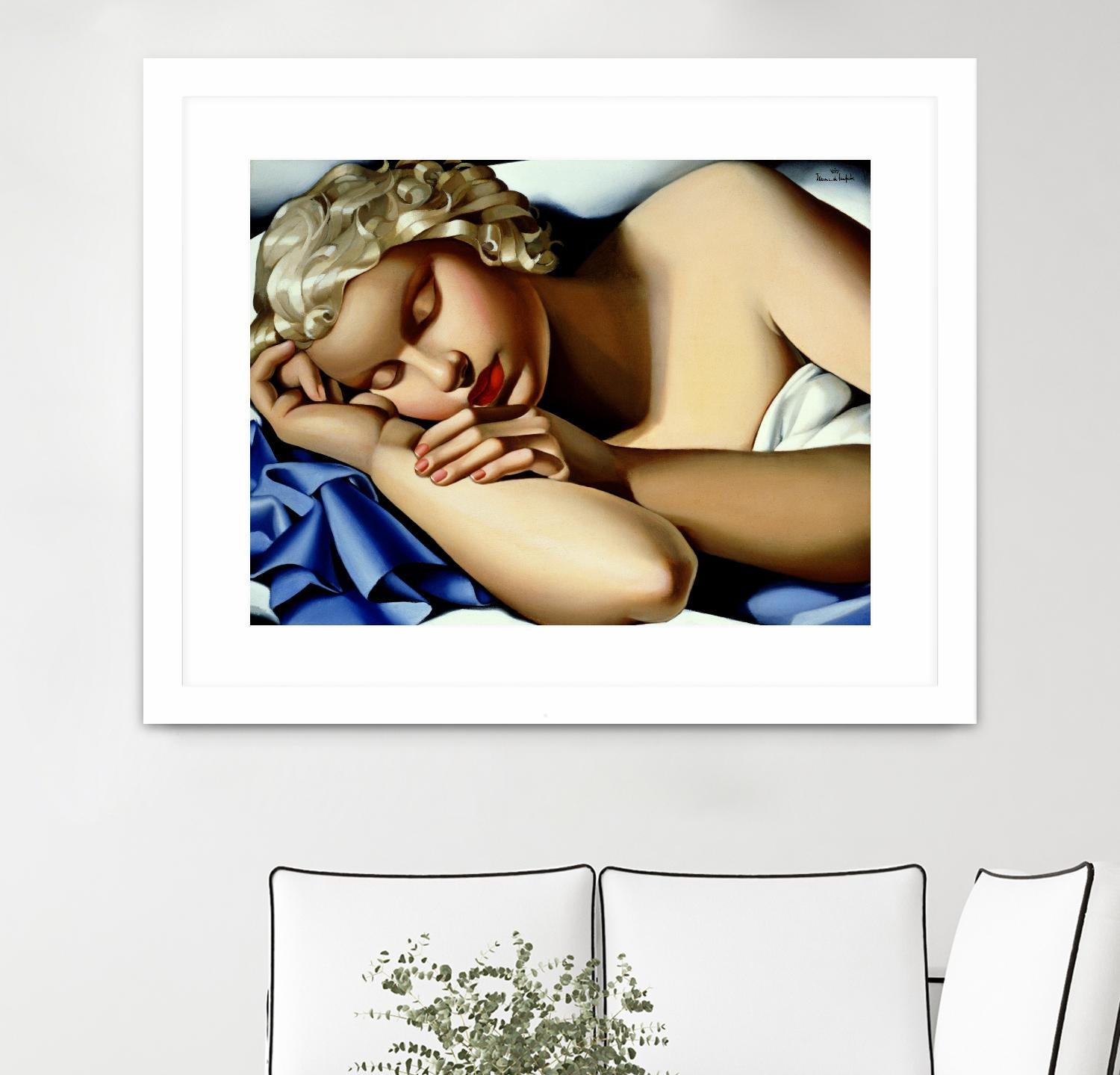 The Sleeping Girl I by Tamara de Lempicka on GIANT ART - blue master