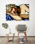 The Sleeping Girl I by Tamara de Lempicka on GIANT ART - blue master