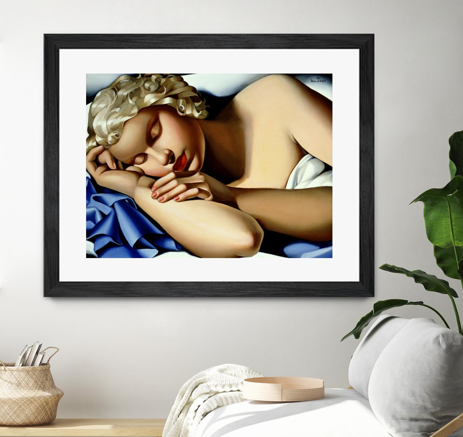 The Sleeping Girl I by Tamara de Lempicka on GIANT ART - blue master