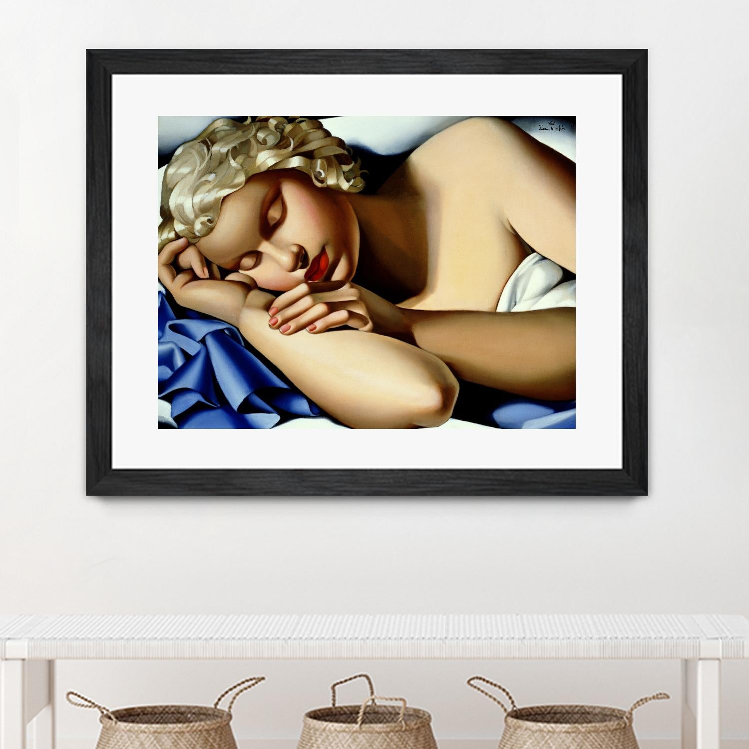 The Sleeping Girl I by Tamara de Lempicka on GIANT ART - blue master