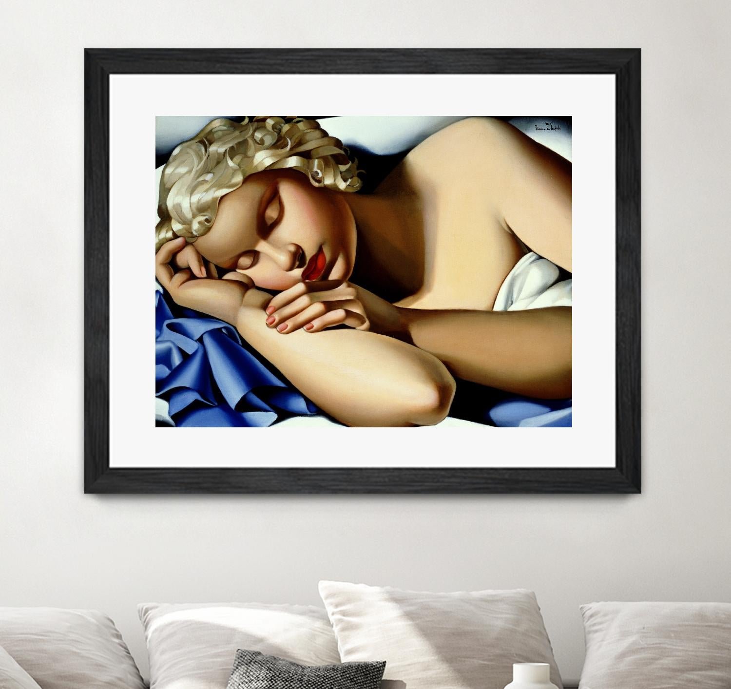 The Sleeping Girl I by Tamara de Lempicka on GIANT ART - blue master