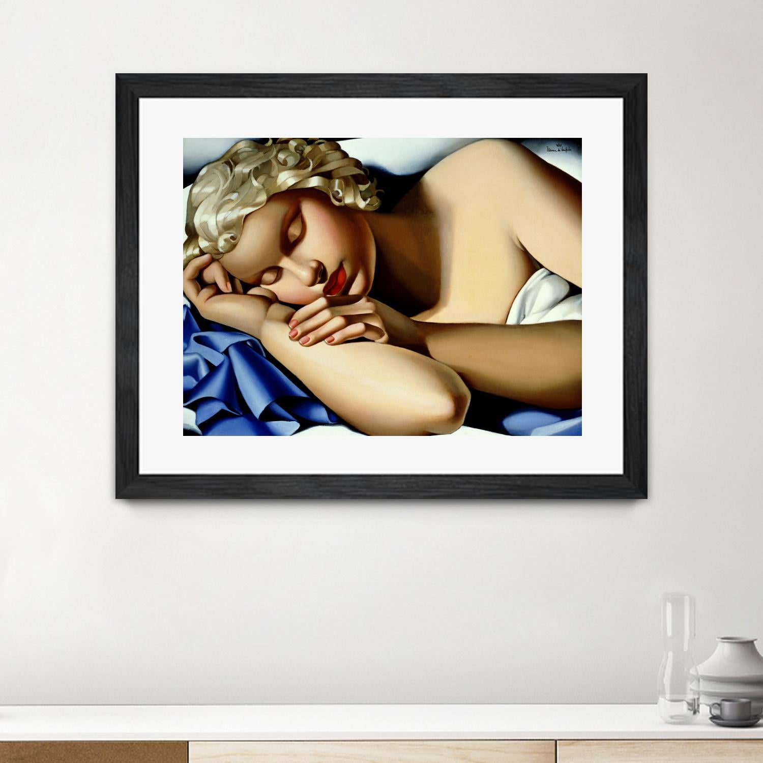 The Sleeping Girl I by Tamara de Lempicka on GIANT ART - blue master